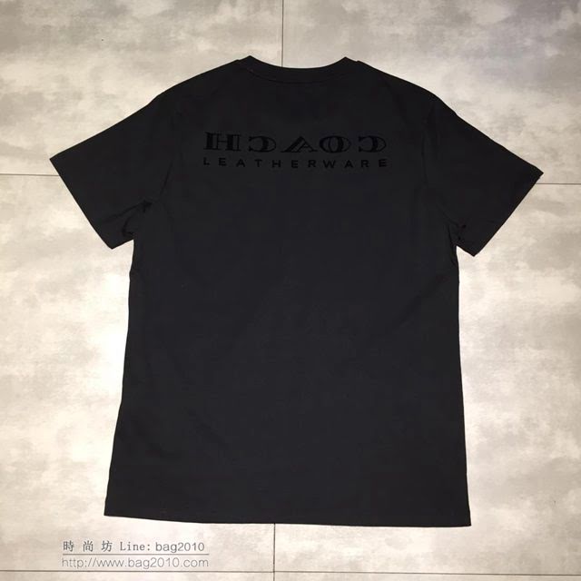 Coach短袖衣 19春夏新款 蔻馳黑色男T恤   tzy1882